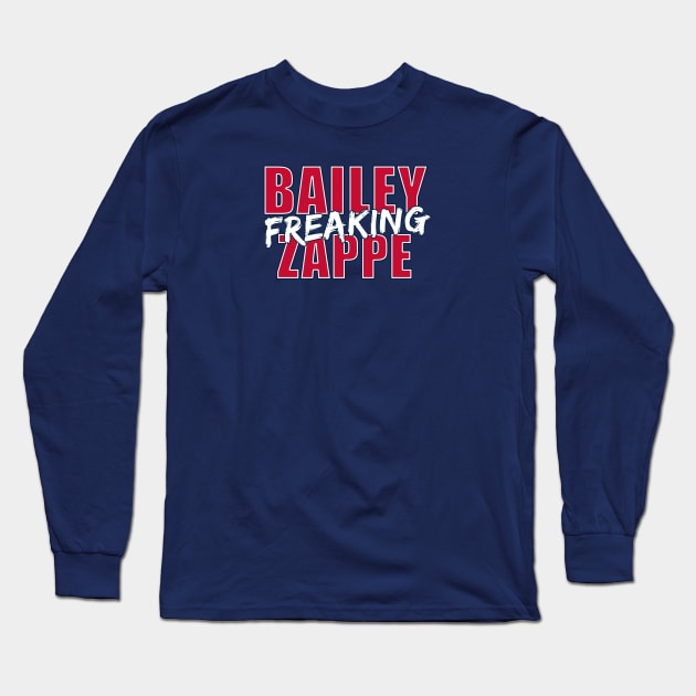 Bailey Freaking Zappe Long Sleeve T-Shirt by halfzero